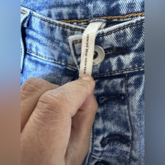 rag & bone Nina High-Rise Straight Jeans Size 26- 5 Button - Picture 4 of 8